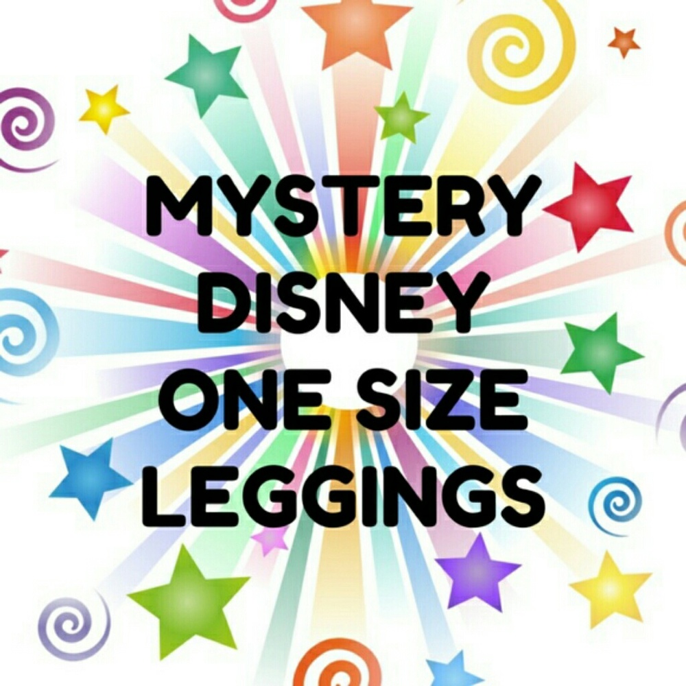 4 pairs Disney OS mystery leggings nwt